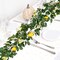 2-Pack 12FT Artificial Lemon Garland – Faux Fruit Vine with Greenery for Spring & Summer Home, Wedding, Party, Door, Wall, Mantle, and Table Decorations